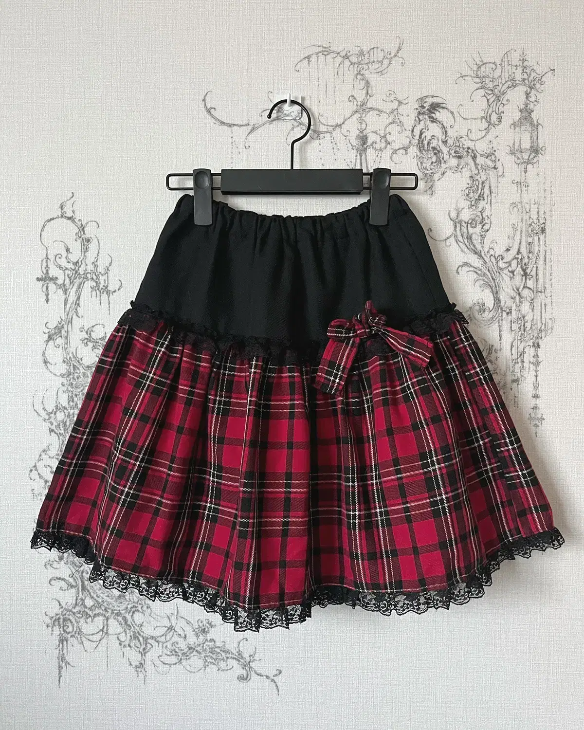 ribbon flannel skirt